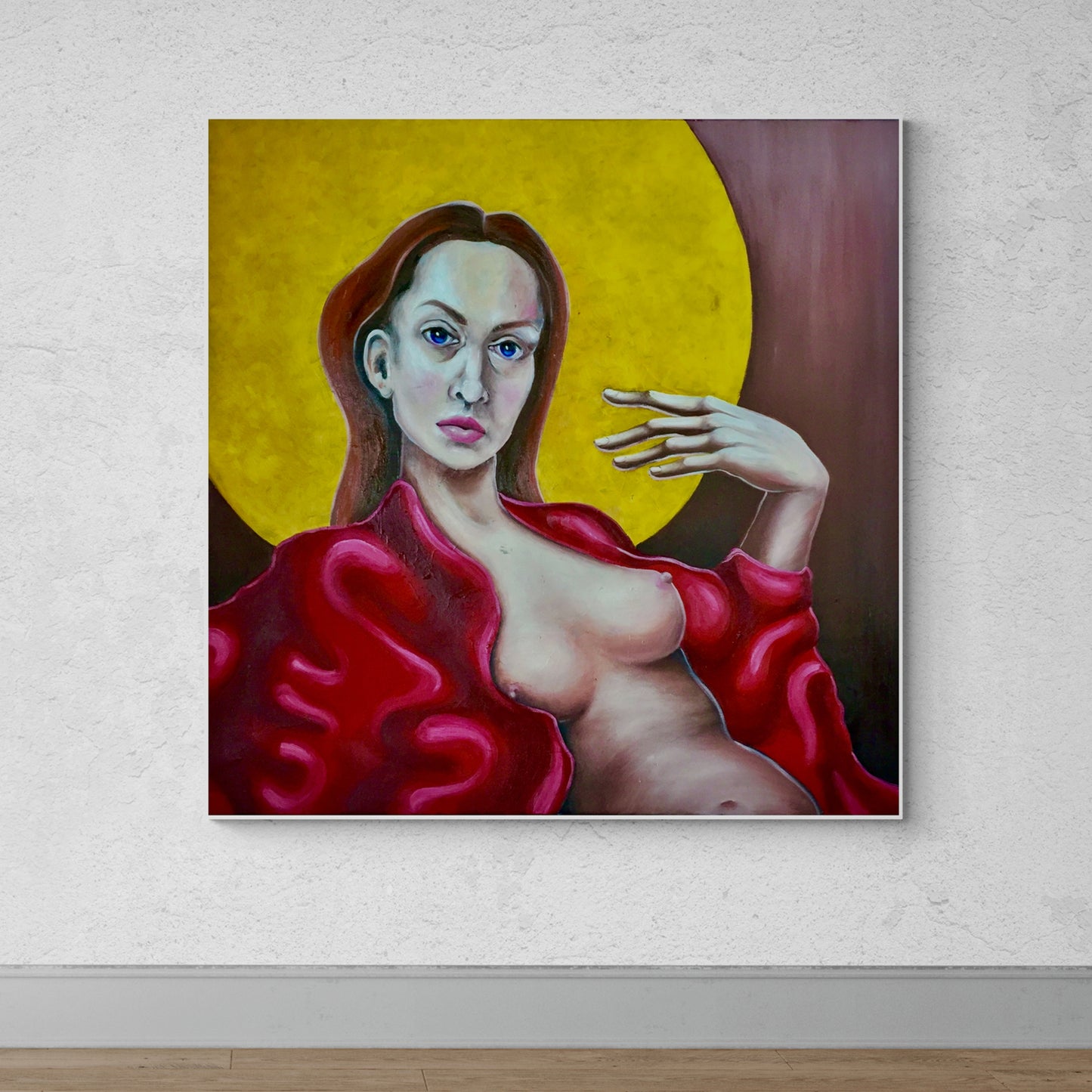 Self portrait in red velvet